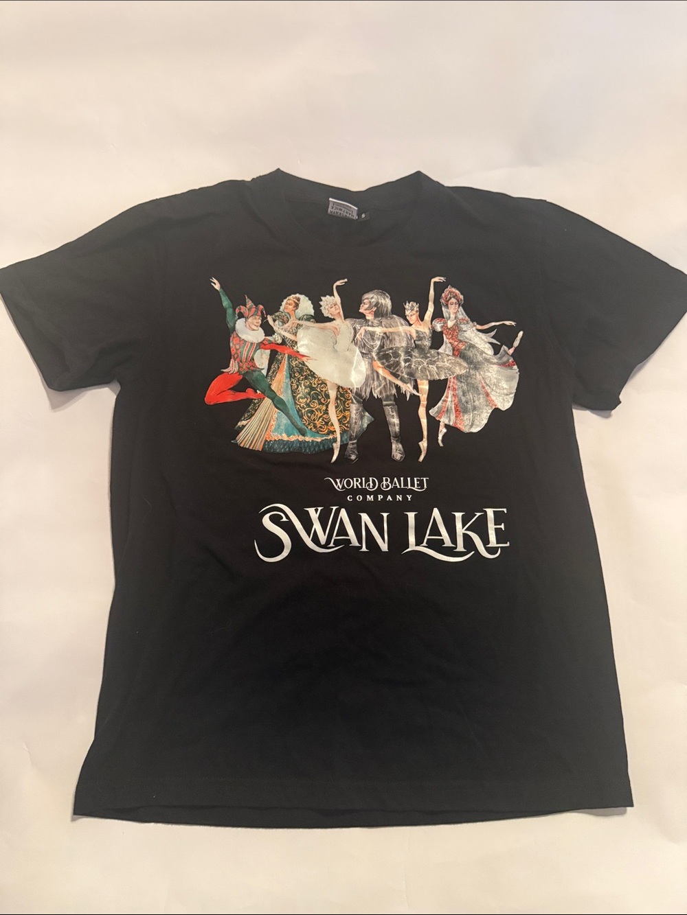 Swan Lake World Ballet Company Black Graphic Tee